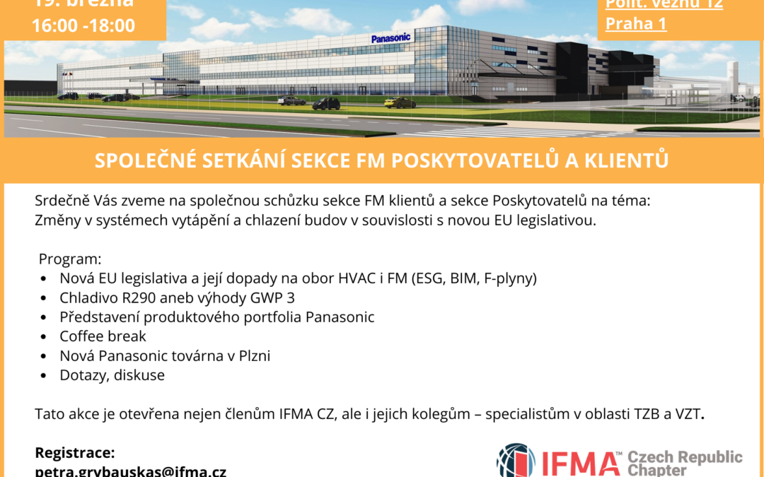 Otevřená společná schůzka sekce FM klientů a Poskytovatelů