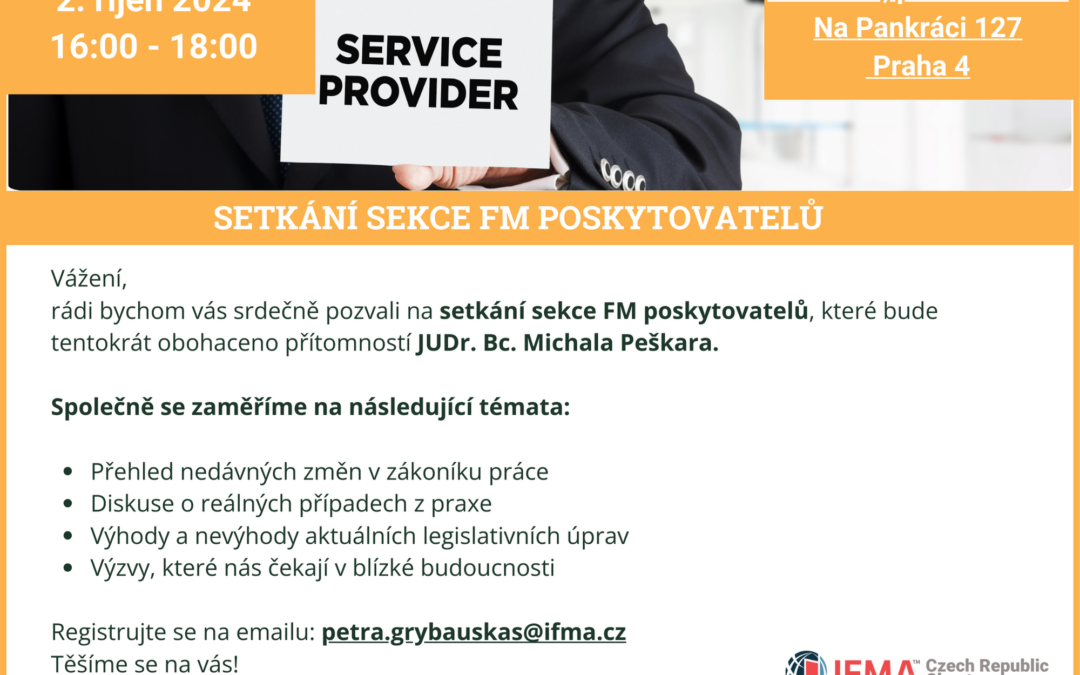 Setkání sekce FM poskytovatelů s odborníkem na pracovní právo